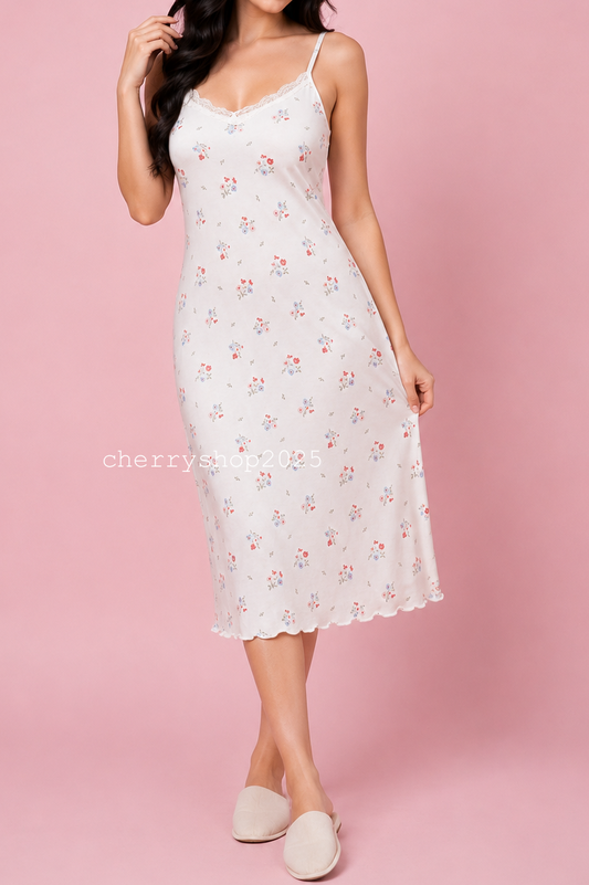Flowers Night Slip