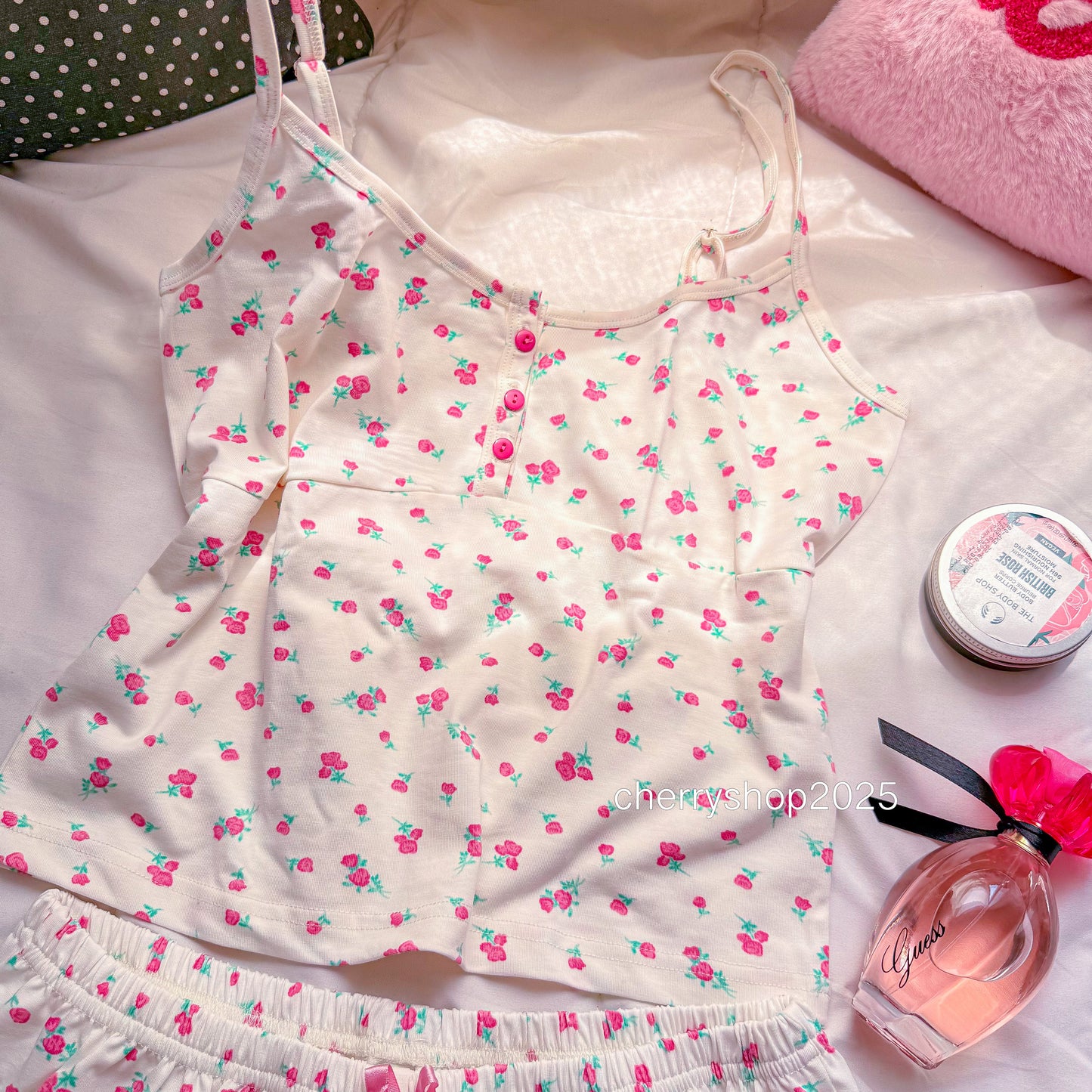 Purple Flowers Short Pj