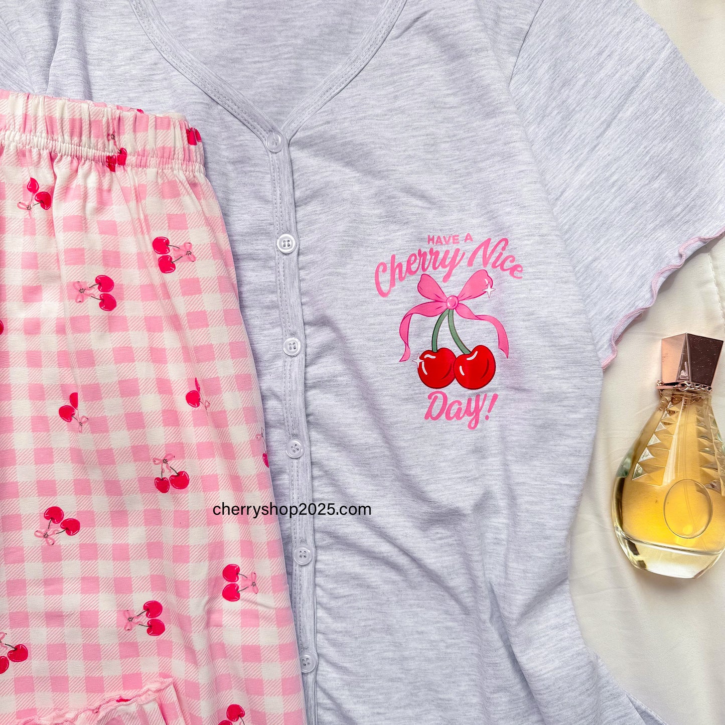 Cherry Nice Day بيجامة برمودا
