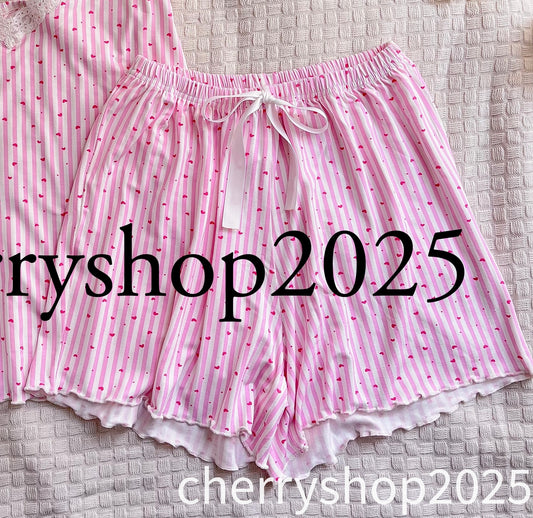 شورت Stripped pink