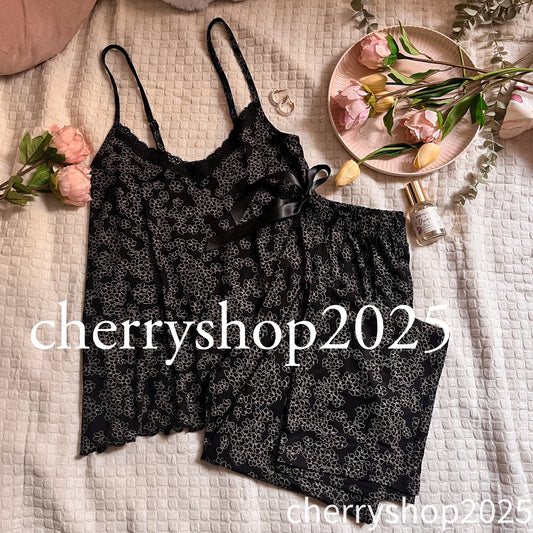 Black Flowers Pj
