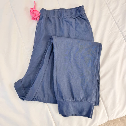Cotton Blue Pants