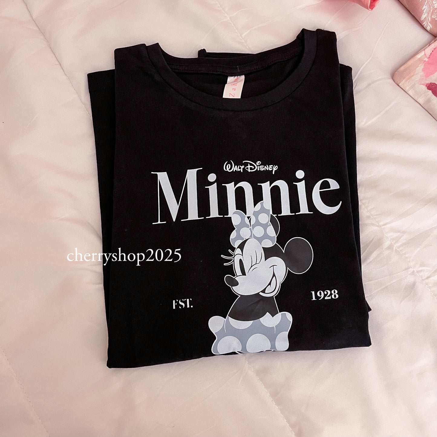 ‏Oversized تيشيرت نص كم Minnie Mouse