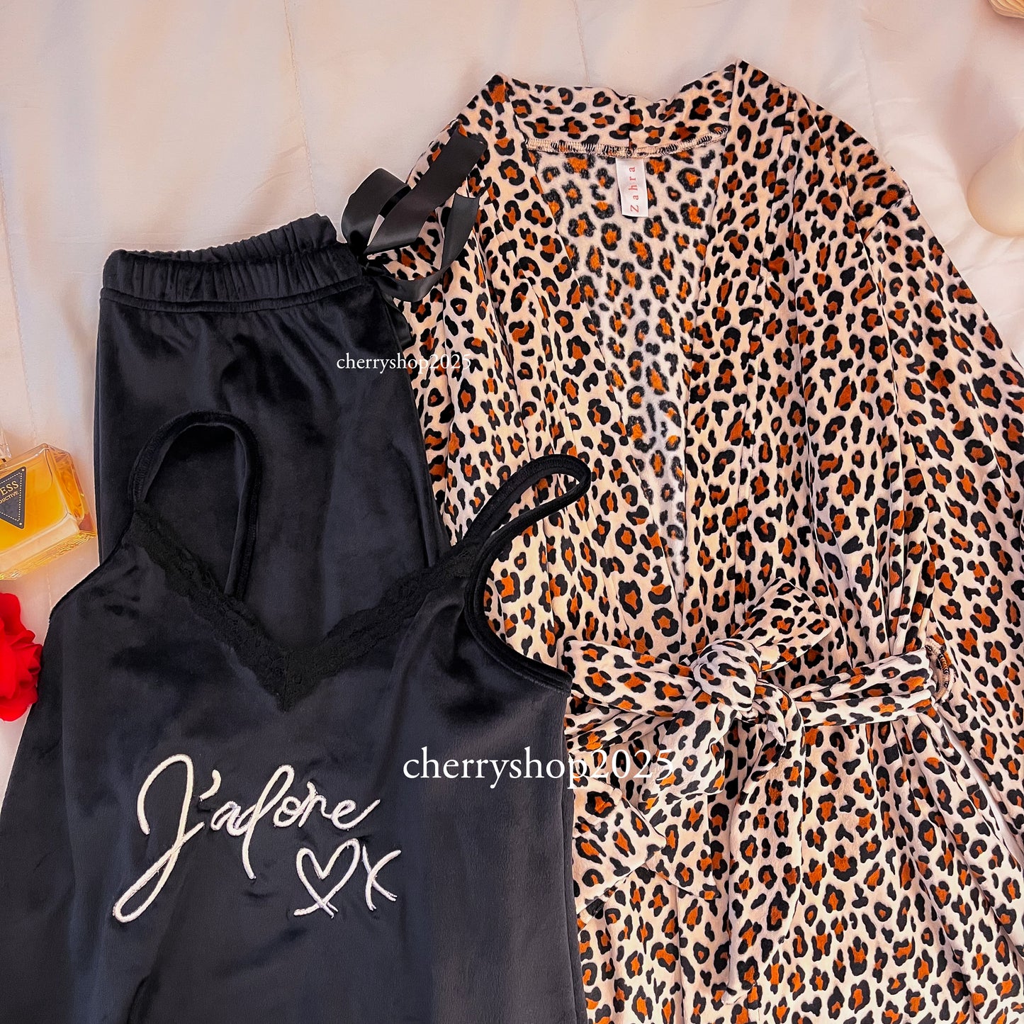 Leopard Robe Pajamas