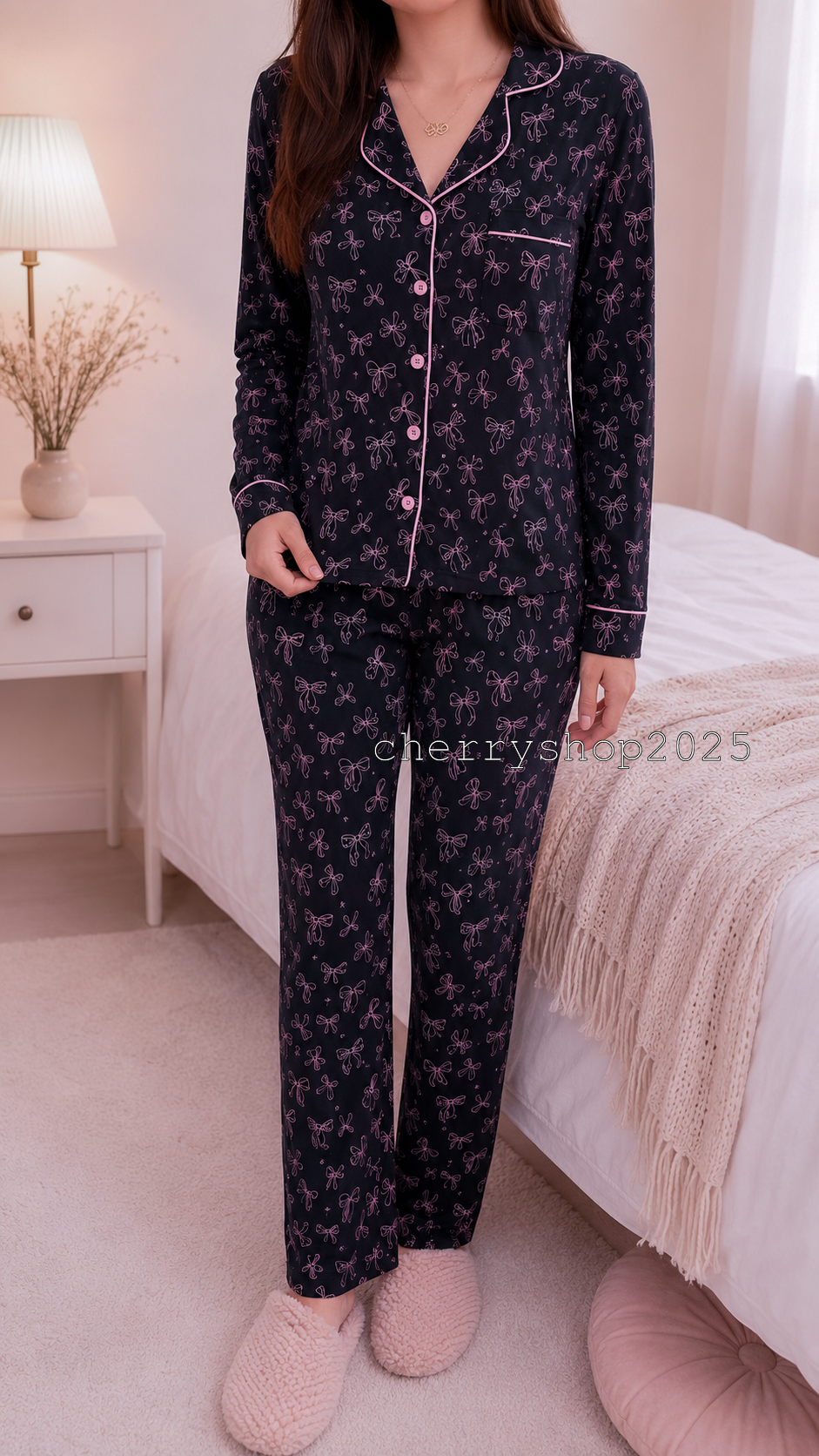 Classic Pink Bows PJ