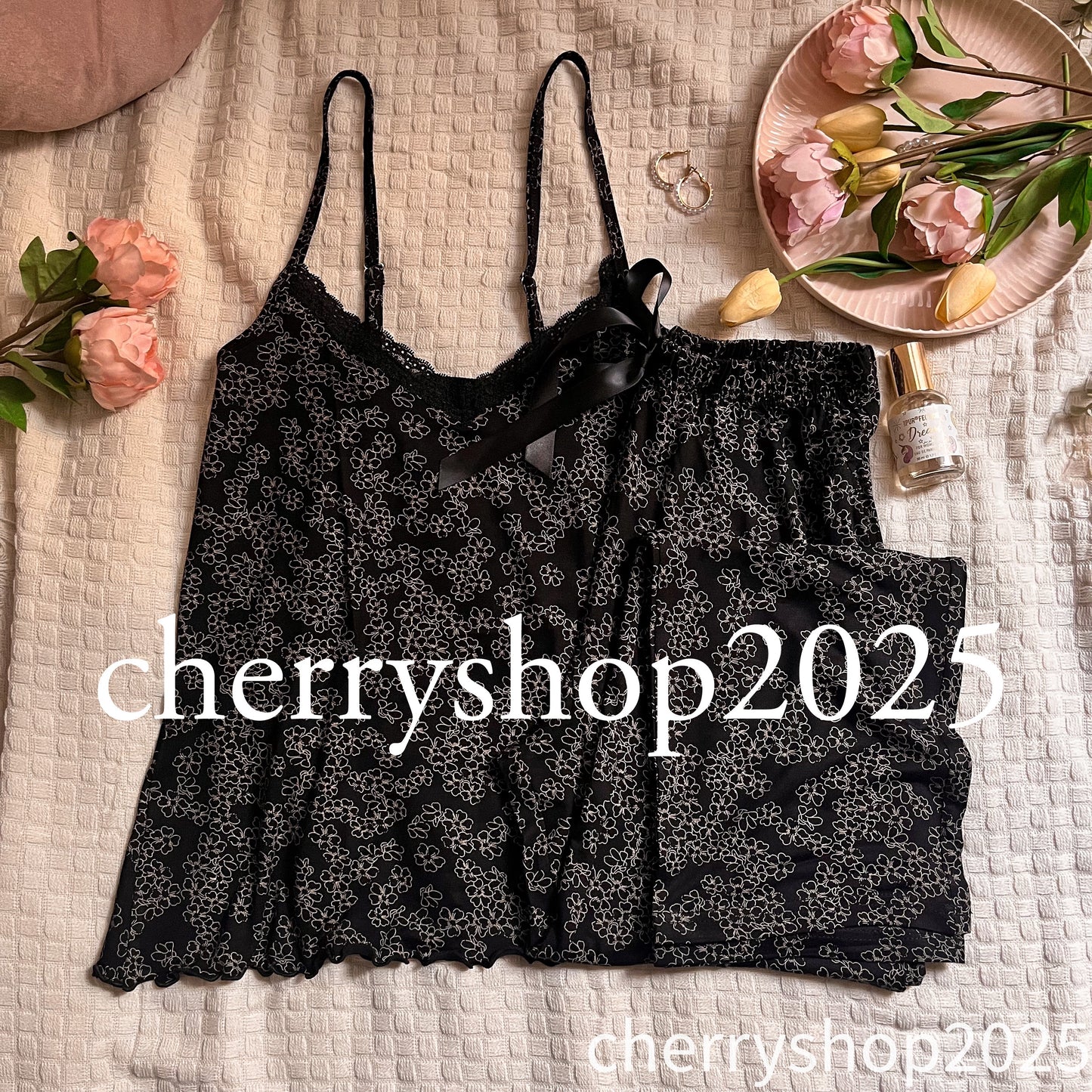 Black Flowers Pj