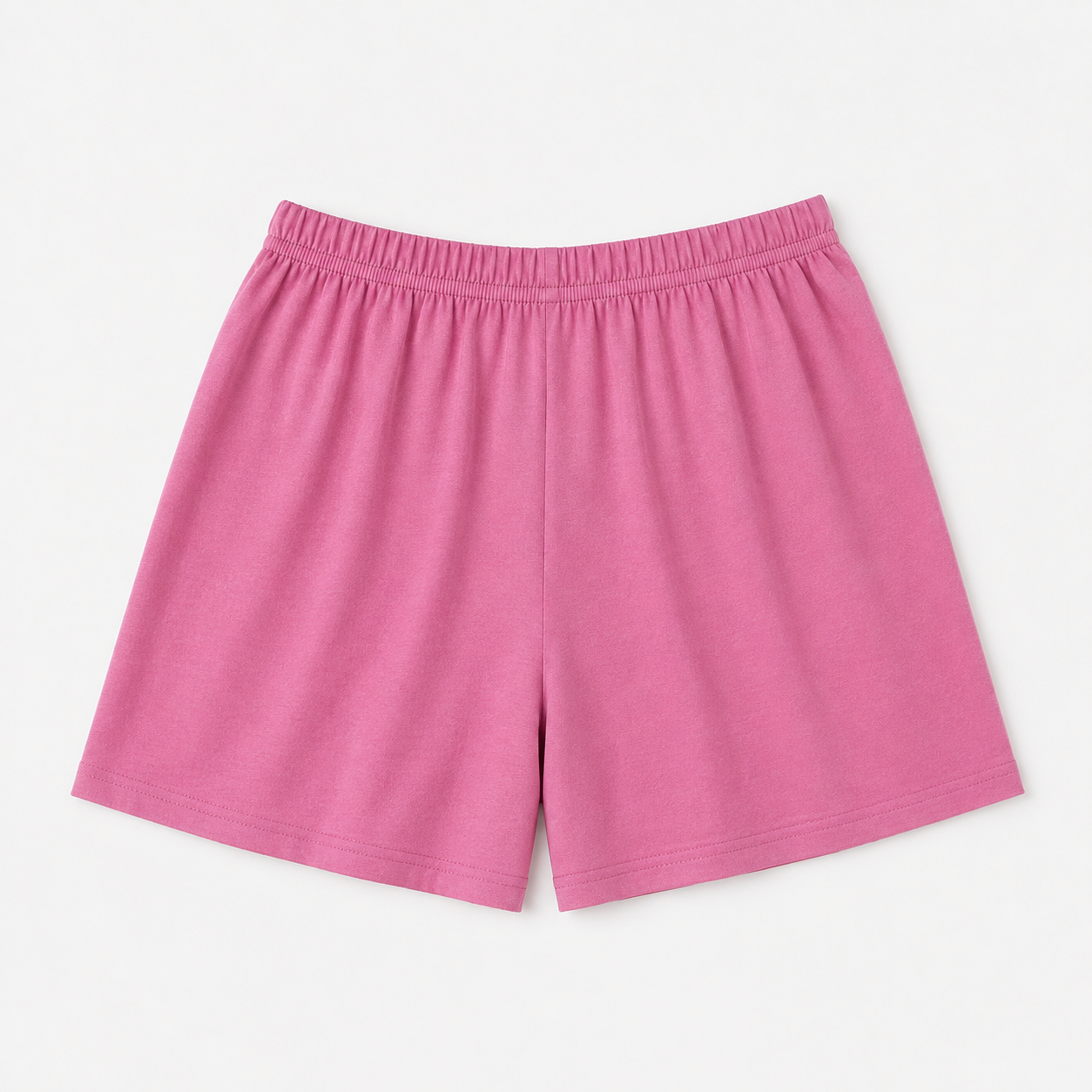Pink plain shorts