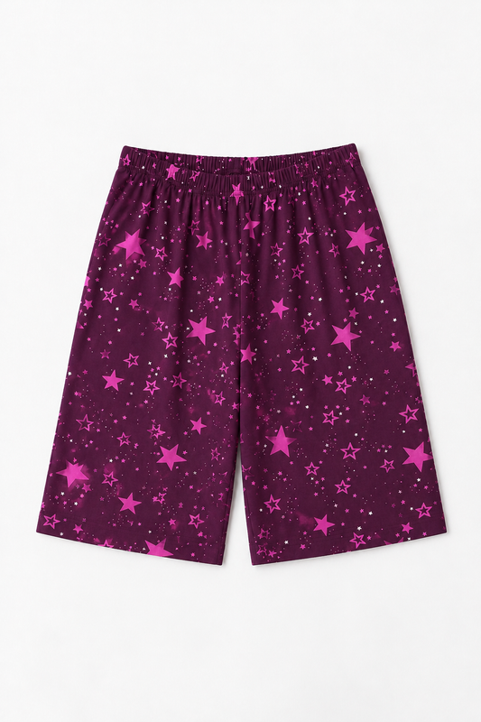 Purple Stars Shorts