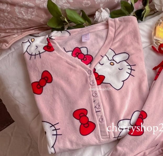 Kitty Pink PJ توب فقط